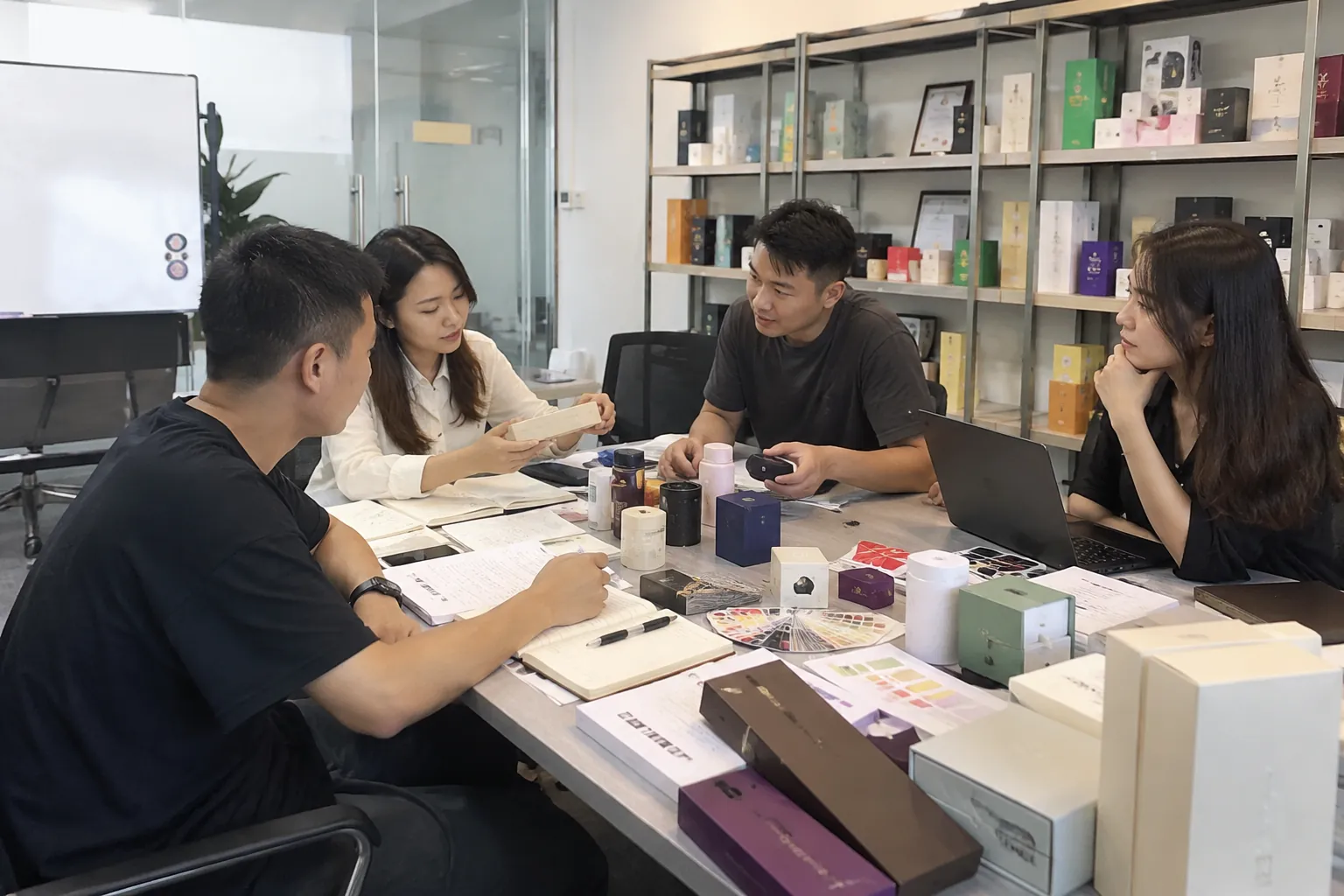 JKT Sourcing team reviewing supplier and product details